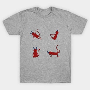 Demon cute yoga poses T-Shirt